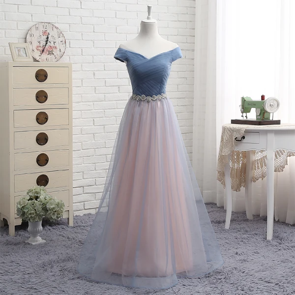 bridesmaid dresses princess Off-the-Shoulder Bridesmaid Dresses 2026 Women's A-Line/Princess Sleeveless Floor-Length Silk Satin Formal Wedding Guest Evening Gowns, As Pic main image 0