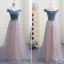 Affordable Pearl Pink Bridesmaid Dresses 2019 A-Line / Princess Off-The-Shoulder Short Sleeve Rhinestone Sash Floor-Length / Long Ruffle Backless Wedding Party Dresses