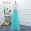 Affordable Jade Green Chiffon Bridesmaid Dresses 2019 A-Line / Princess Pearl Sash Floor-Length / Long Ruffle Backless Wedding Party Dresses