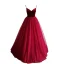 Modest / Simple Burgundy Suede Prom Dresses 2019 A-Line / Princess Spaghetti Straps Sleeveless Floor-Length / Long Ruffle Backless Formal Dresses