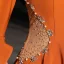 Luxury / Gorgeous Orange Evening Dresses  2019 A-Line / Princess See-through Deep V-Neck 3/4 Sleeve Bell sleeves Beading Pearl Crystal Rhinestone Sweep Train Backless Formal Dresses