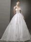 Bling Bling Blanche Robe De Mariée 2019 Princesse De l'épaule Manches Courtes Dos Nu Glitter Tulle Train De Balayage