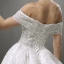 Bling Bling Blanche Robe De Mariée 2019 Princesse De l'épaule Manches Courtes Dos Nu Glitter Tulle Train De Balayage