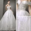 Bling Bling Blanche Robe De Mariée 2019 Princesse De l'épaule Manches Courtes Dos Nu Glitter Tulle Train De Balayage