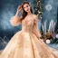 Best Champagne Lace Wedding Dresses 2019 Ball Gown Off-The-Shoulder Puffy 3/4 Sleeve Backless Beading Rhinestone Cathedral Train Ruffle