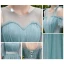 Elegant Jade Green Bridesmaid Dresses 2019 A-Line / Princess Sash Floor-Length / Long Ruffle Backless Wedding Party Dresses