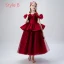 Elegant Champagne Grey Flower Girl Dresses 2019 Ball Gown See-through Scoop Neck Short Sleeve Glitter Tulle Floor-Length / Long Ruffle Wedding Party Dresses