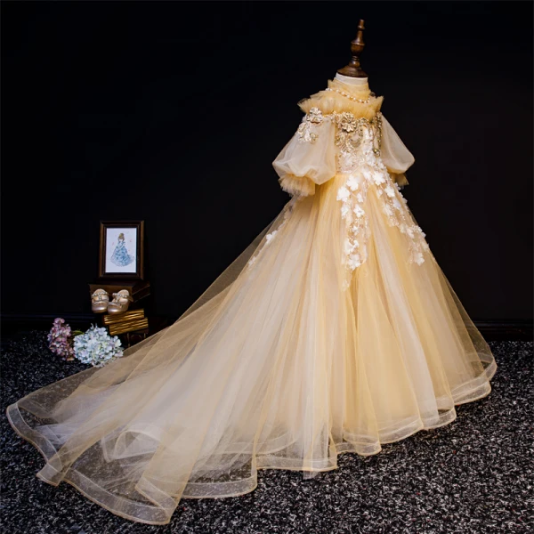 gold flower girl dresses for wedding Destiny Sequin Maxi Dress main image 1