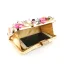 Chic / Beautiful Yellow Rhinestone Pearl Sequins Outdoor / Garden Clutch Bags 2023 Satin