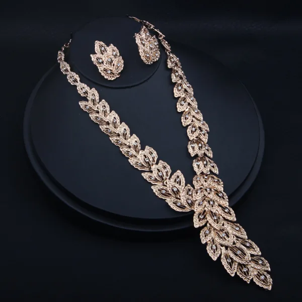 Exagéré Argenté Soirée Faux Diamant Colliers Boucles D'Oreilles Anneaux Bracelets 2023 Accessorize
