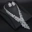 Exagéré Argenté Soirée Faux Diamant Colliers Boucles D'Oreilles Anneaux Bracelets 2023 Accessorize