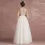 Sexy Ivory Pierced Wedding Dresses 2018 Empire Scoop Neck Sleeveless Appliques Butterfly Floor-Length / Long
