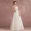 Sexy Ivory Pierced Wedding Dresses 2018 Empire Scoop Neck Sleeveless Appliques Butterfly Floor-Length / Long
