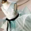 Elegant Green Flower Girl Dresses 2019 Ball Gown Scoop Neck Sleeveless Appliques Sequins Tea-length Cascading Ruffles Backless Wedding Party Dresses