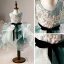 Elegant Green Flower Girl Dresses 2019 Ball Gown Scoop Neck Sleeveless Appliques Sequins Tea-length Cascading Ruffles Backless Wedding Party Dresses