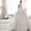 High-end Ivory Wedding Dresses 2019 Ball Gown Strapless Sleeveless Backless Glitter Tulle Cathedral Train Ruffle