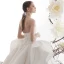 High-end Ivory Wedding Dresses 2019 Ball Gown Strapless Sleeveless Backless Glitter Tulle Cathedral Train Ruffle