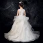 Meilleur Gris Dentelle Percé Robe Ceremonie Fille 2019 Robe Boule Encolure Dégagée Sans Manches Train De Balayage Volants en Cascade Robe Pour Mariage