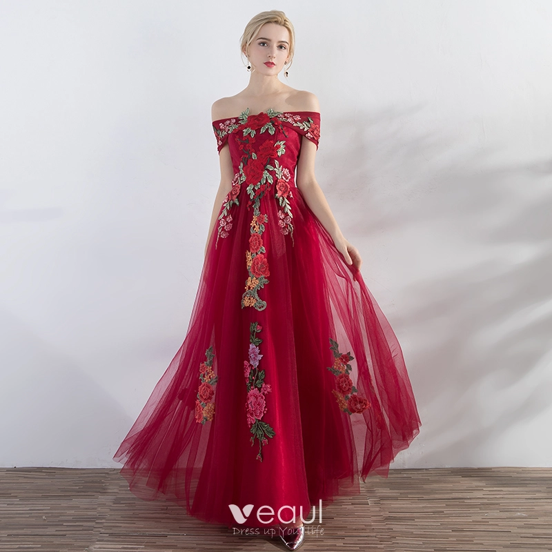 Vestidos rojos discount de noche 2019