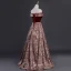 Best Burgundy Suede Jacquard Evening Dresses  2019 A-Line / Princess Off-The-Shoulder Short Sleeve Sash Floor-Length / Long Backless Formal Dresses