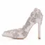 Elegante Witte Rhinestone Spitse Neus Bruidsschoenen 2025 Huwelijk 11 cm Naaldhakken / Stiletto Pumps Hoge Hakken