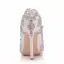 Elegante Witte Rhinestone Spitse Neus Bruidsschoenen 2025 Huwelijk 11 cm Naaldhakken / Stiletto Pumps Hoge Hakken