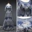 Affordable Navy Blue Glitter Evening Dresses  2019 A-Line / Princess Scoop Neck 3/4 Sleeve Floor-Length / Long Ruffle Backless Formal Dresses