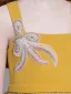 Chic / Beautiful Yellow Flower Girl Dresses 2019 A-Line / Princess Shoulders Sleeveless Beading Glitter Tulle Floor-Length / Long Ruffle Backless Wedding Party Dresses