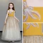 Chic / Beautiful Yellow Flower Girl Dresses 2019 A-Line / Princess Shoulders Sleeveless Beading Glitter Tulle Floor-Length / Long Ruffle Backless Wedding Party Dresses