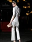 Luxury / Gorgeous White Jumpsuit 2019 V-Neck 1/2 Sleeves Pearl Tassel Ankle Length Evening Dresses