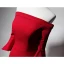 Schlicht Rot Abendkleider 2019 Meerjungfrau Off Shoulder Glockenhülsen Gespaltete Front Lange Rückenfreies Festliche Kleider