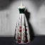 Modern / Fashion Dark Green White Suede Evening Dresses  2019 A-Line / Princess Sweetheart Sleeveless Beading Printing Flower Floor-Length / Long Ruffle Backless Formal Dresses