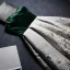 Modern / Fashion Dark Green White Suede Evening Dresses  2019 A-Line / Princess Sweetheart Sleeveless Beading Printing Flower Floor-Length / Long Ruffle Backless Formal Dresses