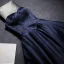 Elegant Mørk Marineblå Satin Selskapskjoler 2019 Prinsesse Kjæreste Uten Ermer Beading Lange Buste Ryggløse Formelle Kjoler