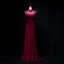 Vintage / Retro Burgundy Chiffon Evening Dresses  2019 A-Line / Princess See-through High Neck Sleeveless Appliques Lace Beading Floor-Length / Long Ruffle Backless Formal Dresses