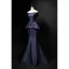 Simple Bleu Marine Satin Robe De Soirée 2019 Trompette / Sirène Bustier Sans Manches Noeud Ceinture Train De Balayage Volants Dos Nu Robe De Ceremonie