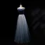 Chic / Belle Bleu Marine Dégradé De Couleur Daim Robe De Soirée 2019 Princesse Bretelles Spaghetti Sans Manches Ceinture Longue Volants Dos Nu Robe De Ceremonie