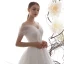 Elegant Ivory Wedding Dresses 2019 A-Line / Princess Off-The-Shoulder Short Sleeve Backless Glitter Tulle Court Train Ruffle