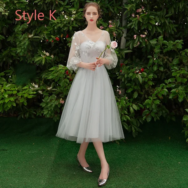 Discount Ocean Blue Bridesmaid Dresses 2019 A-Line / Princess Appliques Lace Tea-length Ruffle Backless Wedding Party Dresses Discount Ocean Blue Bridesmaid Dresses 2019 A-Line / Princess Appliques Lace Tea-length Ruffle Backless Wedding Party Dresses