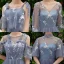 Discount Ocean Blue Bridesmaid Dresses 2019 A-Line / Princess Appliques Lace Tea-length Ruffle Backless Wedding Party Dresses