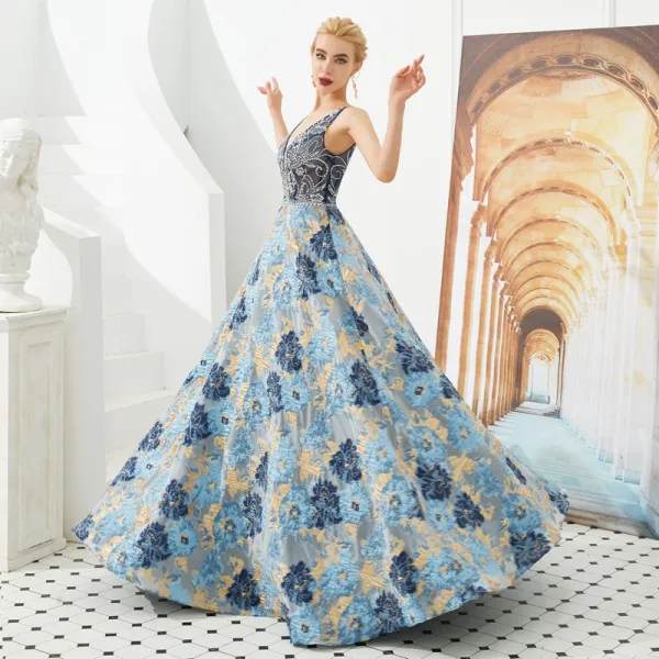 jacquard formal dress Starlit Evenings Navy Floral Jacquard Midi Dress main image 0