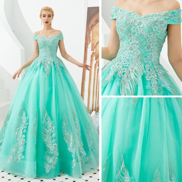 Chic / Beautiful Red Prom Dresses 2019 A-Line / Princess Off-The-Shoulder Short Sleeve Appliques Lace Backless Floor-Length / Long Formal Dresses