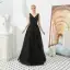 Meilleure Vert Foncé Robe De Soirée 2019 Princesse V-Cou Sans Manches Perlage Glitter Tulle Longue Volants Dos Nu Robe De Ceremonie