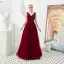 Meilleure Vert Foncé Robe De Soirée 2019 Princesse V-Cou Sans Manches Perlage Glitter Tulle Longue Volants Dos Nu Robe De Ceremonie