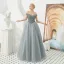 Best Dark Green Prom Dresses 2019 A-Line / Princess Off-The-Shoulder Short Sleeve Beading Floor-Length / Long Ruffle Backless Formal Dresses