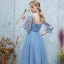 Abordable Océan Bleu Transparentes Robe Demoiselle D'honneur 2019 Princesse Appliques En Dentelle Thé Longueur Volants Dos Nu Robe Pour Mariage