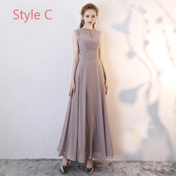classy bridesmaid dress Chiffon Bridesmaid Dresses for Women A-Line Spaghetti Straps Cold Shoulder Long Formal Wedding Party Evening Gowns with Split Side, As Picture main image 1