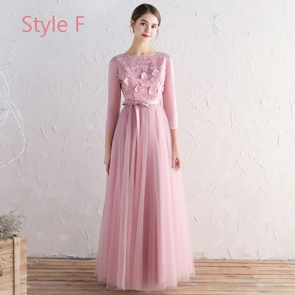 Affordable Blushing Pink Bridesmaid Dresses 2019 A-Line Princess Sash Appliques Lace