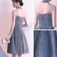 Sparkly Silver Homecoming Graduation Dresses 2019 A-Line / Princess Spaghetti Straps Sleeveless Glitter Polyester Short Backless Formal Dresses
