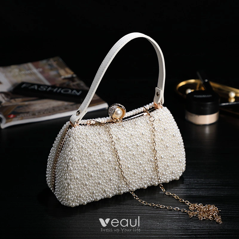 Bags | Ivory Evening Crossbody Clutch Purse With Gold Leaf Snap Luxury  Vegan Leather | Poshmark